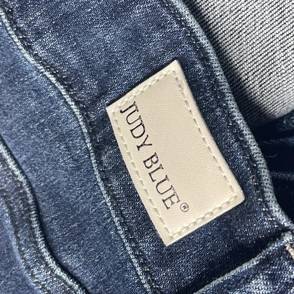 Judy Blue Dark Wash Mid Rise Skinny Fit Jeans Size 24W Stretchy No Distress - Picture 7 of 9
